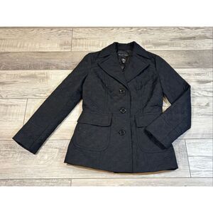 New York and Company black quilted lightweight coat/jacket size XS